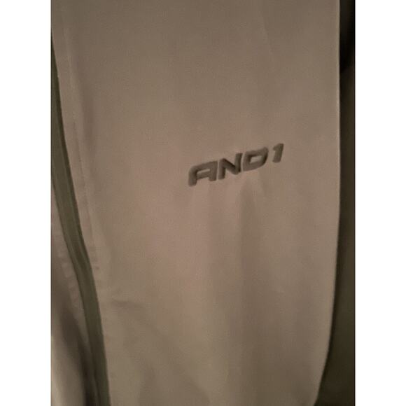 AND1 Jacket mens size XL athletic black & gray full zip up - Picture 3 of 6